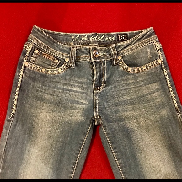 Bling 💍 bling bling L. A. Idol USA jeans 👖 - Picture 2 of 8